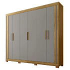 Guarda Roupas Casal 6 Portas 2 Gavetas Qatar Madeirado / Off