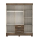 Guarda-roupas Casal 6 Portas 3 Gavetas Cacau Maestro