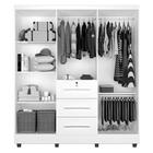 Guarda Roupas Casal 6 Portas 3 Gavetas Tokio Jequitibá / Off