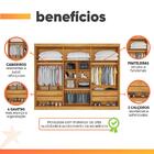 Guarda Roupas Casal 6 Portas 4 Gavetas 100% Mdf Chipre