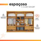 Guarda Roupas Casal 6 Portas 4 Gavetas 100% Mdf Chipre