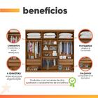 Guarda Roupas Casal 6 Portas 4 Gavetas Alvorada