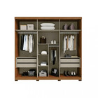 Guarda Roupas Casal 6 Portas 4 Gavetas Com Espelho London Dj