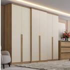 Guarda Roupas Casal 6 Portas 4 Gavetas Valência Thb