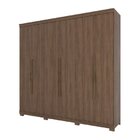 Guarda Roupas Casal 6 Portas 5 Gavetas Titanium Castanho Hp
