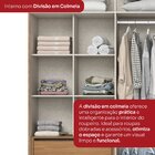 Guarda Roupas Casal 6 Portas 6 Gavetas Andréas Nature/off Whi