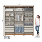 Guarda Roupas Casal 6 Portas 6 Gavetas Andréas Nature/off Whi