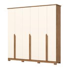 Guarda Roupas Casal 6 Portas 6 Gavetas Andréas Nature/off Whi