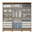 Guarda Roupas Casal 6 Portas 6 Gavetas Andréas Nature/off Whi