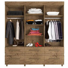 Guarda Roupas Casal 6 Portas 6 Gavetas E Pés 66020 Araplac