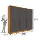 Guarda Roupas Casal 6 Portas 8 Gavetas Com Pés Portugal Espre