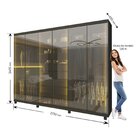 Guarda-roupas Casal 6 Portas Com 6 Portas Reflecta Com Pés E