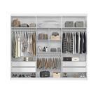 Guarda Roupas Casal 6 Portas Com Espelho Mari Branco