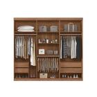 Guarda Roupas Casal 6 Portas Com Espelho Seattle Jatobá