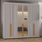 Guarda-roupas Casal 6 Portas Com Espelhos Multimóveis Cr35242