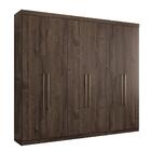 Guarda Roupas Casal 6 Portas Seattle Ébano