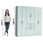 Guarda Roupas Casal 7 Portas 2 Gavetas Lisboa Aramóveis
