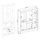 Guarda-roupas Casal 8 Portas 2 Gavetas E Espelhos Multimóveis