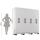 Guarda Roupas Casal 8 Portas 4 Gavetas 2,15m Mayara New Branc