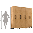 Guarda Roupas Casal 8 Portas 4 Gavetas 2,15m Mayara New Freij