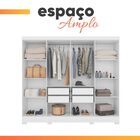 Guarda Roupas Casal 8 Portas 4 Gavetas Diplomata Moval Branco