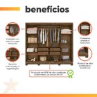 Guarda Roupas Casal 8 Portas 4 Gavetas Diplomata Moval Castan