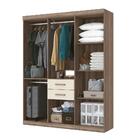 Guarda Roupas Casal 8 Portas Cambridge Castanha Off-white