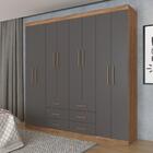 Guarda Roupas Casal 8 Portas Colorado Atacama Grafite