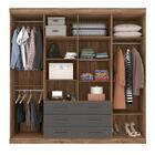 Guarda Roupas Casal 8 Portas Colorado Atacama Grafite