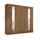 Guarda Roupas Casal 8 Portas Com Espelho Alan Jatobá