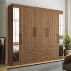 Guarda Roupas Casal 8 Portas Com Espelho Thomas Jatobá