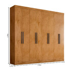 Guarda Roupas Casal 8 Portas E 4 Gavetas 1684 Araplac