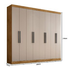 Guarda Roupas Casal 8 Portas E 4 Gavetas 1684 Araplac