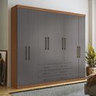 Guarda Roupas Casal 8 Portas Thomas Jatobá Grafite