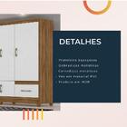 Guarda Roupas Casal Com 6 Portas Ms912 Nature / Branco