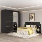 Guarda-roupas Casal Com Cabeceira/espelho Multimóveis Mp4328