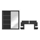 Guarda-roupas Casal Com Cabeceira/espelho Multimóveis Mp4328