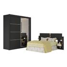 Guarda-roupas Casal Com Cabeceira/espelho Multimóveis Mp4328