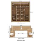 Guarda-roupas Casal Com Cabeceira/espelho Multimóveis Mp4328