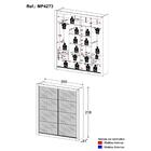 Guarda-roupas Casal Com Espelho 2 Portas De Correr 4 Gavetas