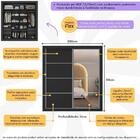 Guarda-roupas Casal Com Espelho 2 Portas De Correr 4 Gavetas