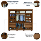 Guarda Roupas Casal Com Espelho 2 Portas De Correr 4 Gavetas