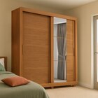 Guarda Roupas Casal Com Espelho 2 Portas De Correr 4 Gavetas