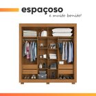 Guarda Roupas Casal Com Espelho 2 Portas De Correr 4 Gavetas