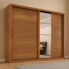 Guarda Roupas Casal Com Espelho 2 Portas De Correr 6 Gavetas