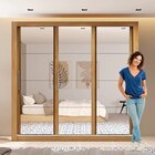 Guarda Roupas Casal Com Espelho 3 Portas 4 Gavetas Quito Espr