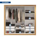 Guarda Roupas Casal Com Espelho 3 Portas 4 Gavetas Quito Espr