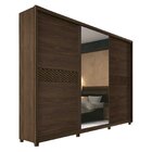 Guarda Roupas Casal Com Espelho 3 Portas 5 Gavetas Murano Plu