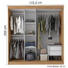 Guarda Roupas Casal Com Espelho 3 Portas De Correr 2 Gavetas