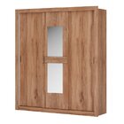 Guarda Roupas Casal Com Espelho 3 Portas De Correr Mdp Vivacc